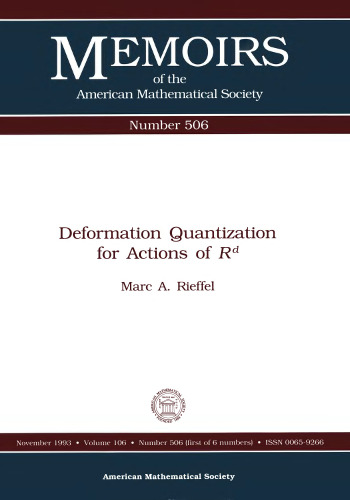 Deformation Quantization for Actions of rd