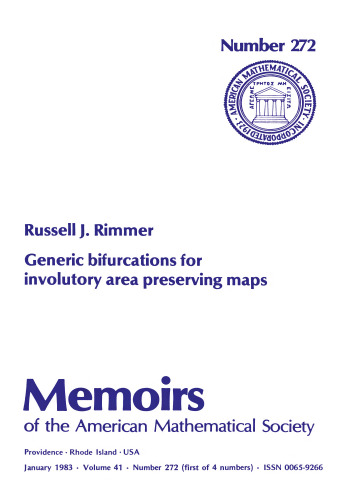 Generic Bifurcations for Involutory Area Preserving Maps