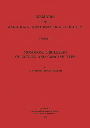 Monotone Processes of Convex and Concave Type