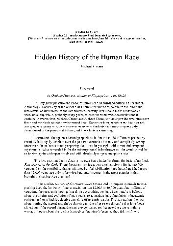 The Hidden History of the Human Race: Major Scientific Coverup Exposed