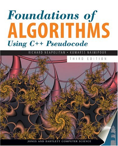 Foundations of algorithms using C++ pseudocode
