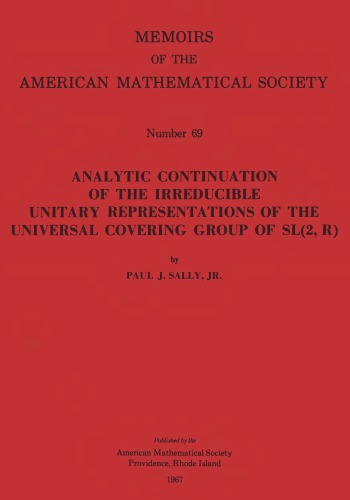Analytic Continuation of the Irreducible Unitary Representation of the Universal Covering Group of Sl
