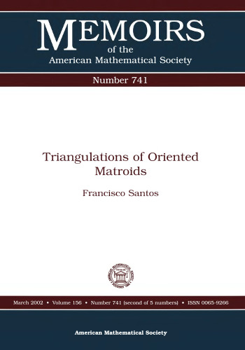 Triangulations of Oriented Matroids