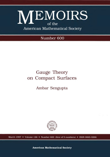 Gauge Theory on Compact Surfaces