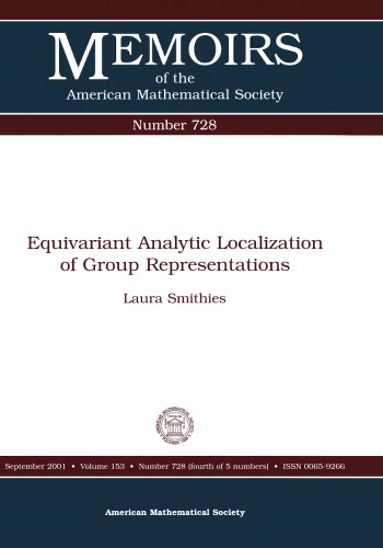 Equivariant Analytic Localization of Group Representations