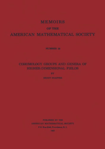 Cohomology Groups and Genera of Higher-Dimensional Fields