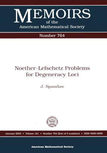 Noether-lefschetz Problems For Degeneracy Loci