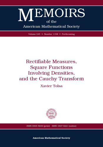 Rectifiable Measures, Square Functions Involving Densities, and the Cauchy Transform