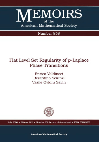Flat Level Set Regularity of P-laplace Phase Transitions