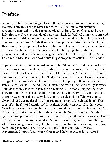 Historical Geography of Bible Lands