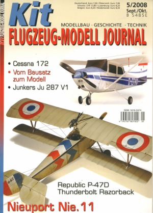 Kit Flugzeug-Modell Journal