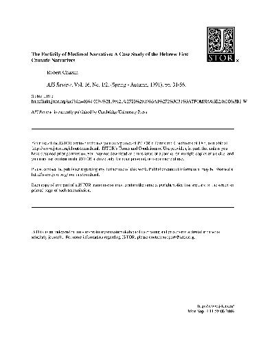 Facticity of Medieval Narrative