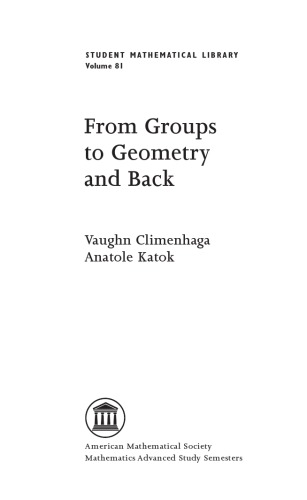 From Groups to Geometry and back