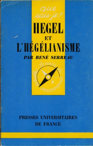 Hegel et l’hégélianisme