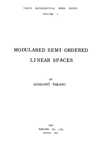 Modulared semi-ordered linear spaces