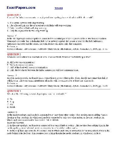 Network+ CompTIA ExactPapers N10-003 Questions