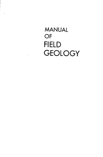 Manual of Field Geology.