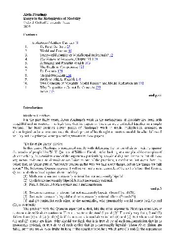 Essays in the Metaphysics of Modality