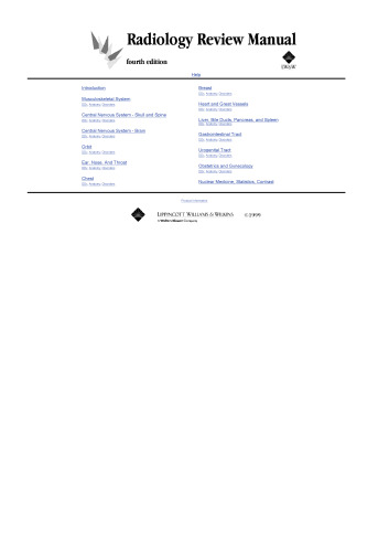 Radiology Review Manual