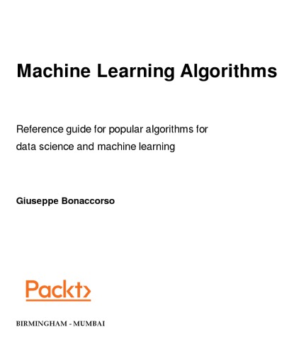 Machine Learning Algorithms