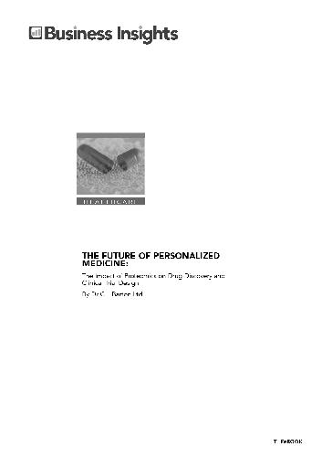 The Future of Personalized Medicine