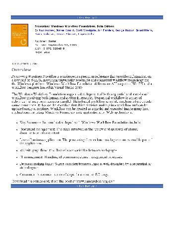Presenting Windows Workflow Foundation