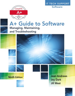 A+ Guide to Software.  Managing, Maintaining and Troubleshooting