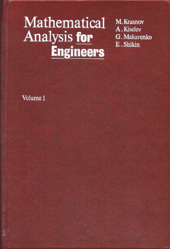 Mathematical Analysis for Engineers