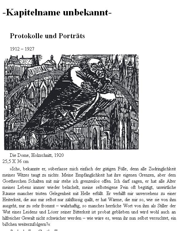 Protokolle und Porträts