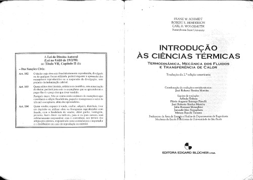 Introdução às Ciências Térmicas