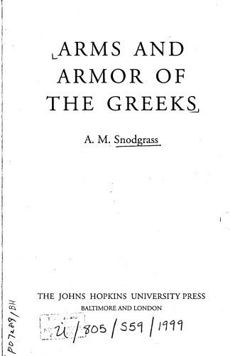 Arms and Armor of the Greeks