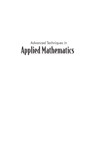Advanced Techniques in Applied Mathematics