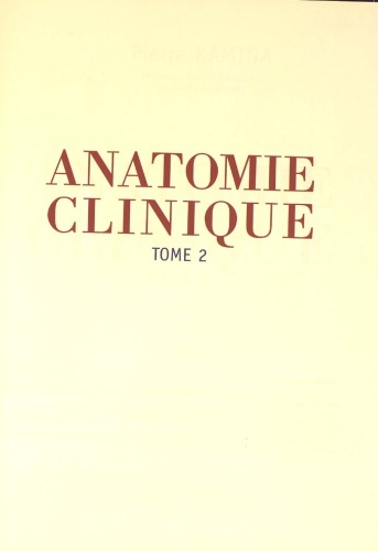 ANATOMIE CLINIQUE