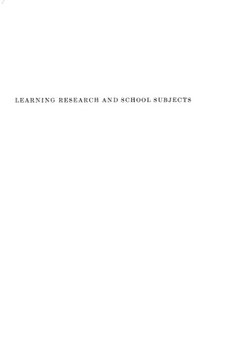Learning Research and School Subjects