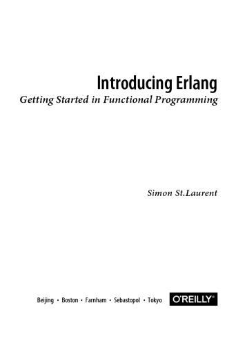 Introducing Erlang: Getting Started in Functional Programming