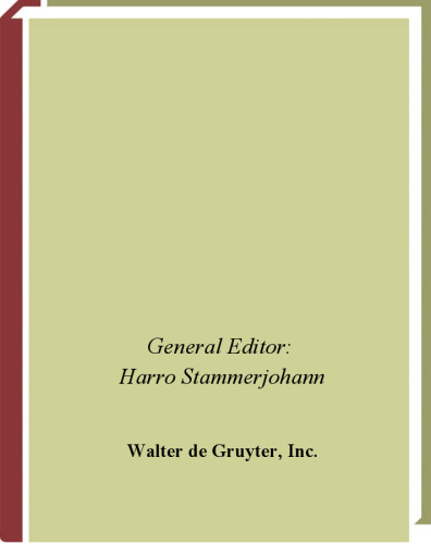 Lexicon Grammaticorum: A Bio-Bibliographical Companion to the History of Linguistics