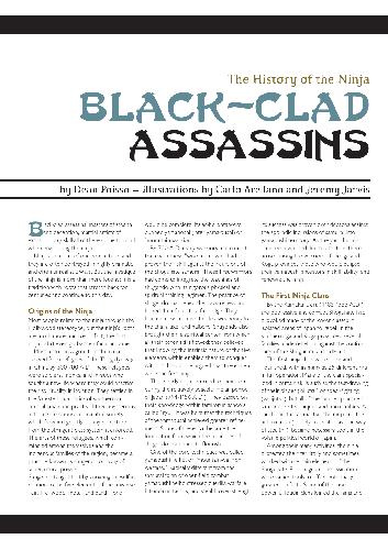 The History of the Ninja Black-Clad Assassins