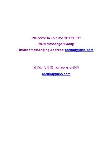 The Official Guide To The New Toefl Ibt