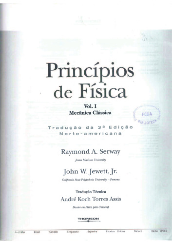 Princípios de Física, Vol. 1: Mecânica Clássica