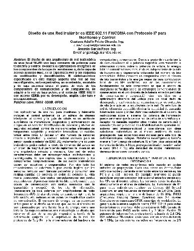 wifi manual Diseno de una Red Inalambrica IEEE 802.11 FHCDMA con Protocolo IP para Monitoreo y Control