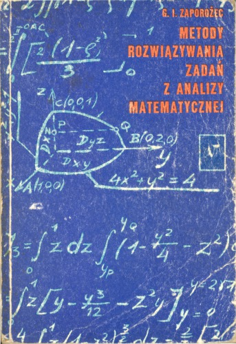 Metody rozwiązywania zadań z analizy matematycznej