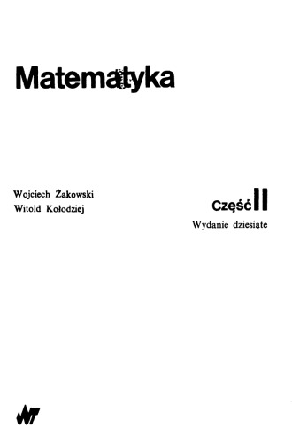 Matematyka cz.2