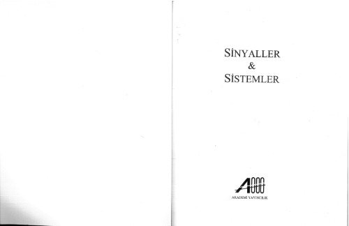 Sinyaller ve Sistemler [ch. 1]