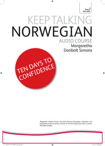 Keep Talking Norwegian Audio Course - Ten Days to Confidence: Advanced beginner’s guide to speaking and understanding with confidence