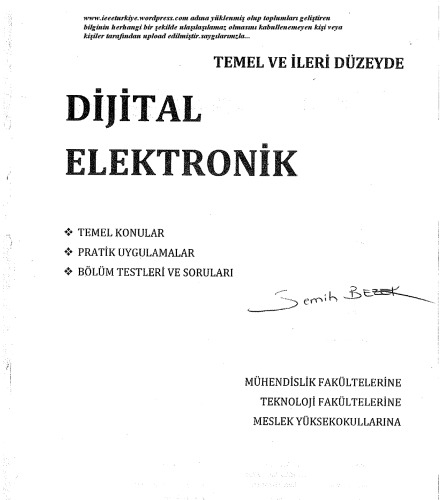 Sayısal Elektronik-(Mantık Devreleri)-dijital elektronik