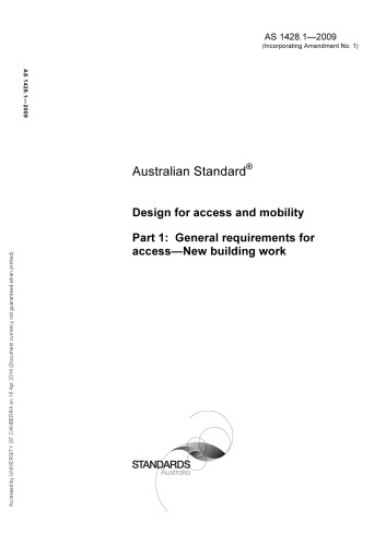 1428-1-2009a1 Design for access and mobility