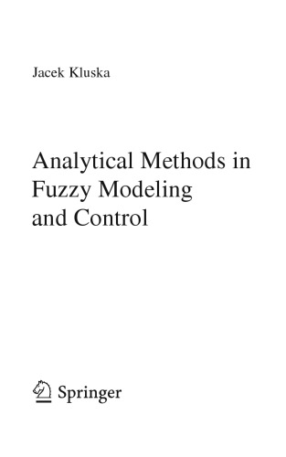 Analytical Methods in Fuzzy Modeling and Control