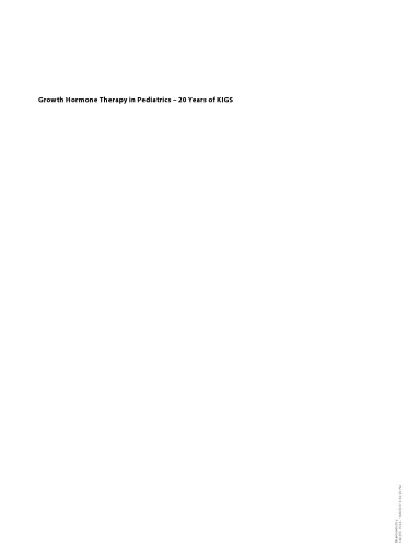Growth Hormone Therapy in Pediatrics - 20 Years of KIGS