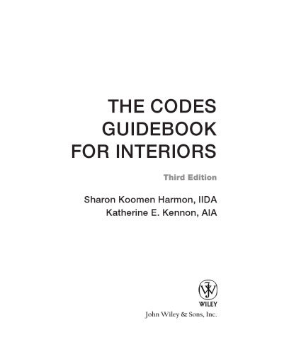 The Codes Guidebook for Interiors