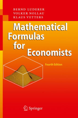 Mathematical formulas for economists
